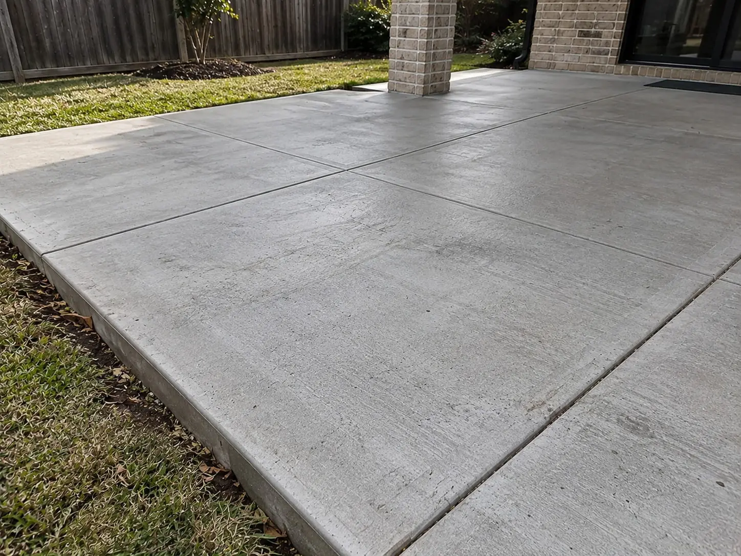 Finished concrete driveway at a home in Thirroul, near Wollongong